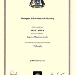 Buy college degree from the Liverpool John Moores University