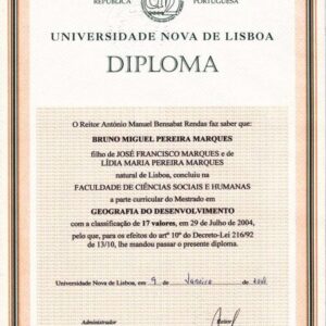 Buy college degree from the Universidade Nova de Lisboa